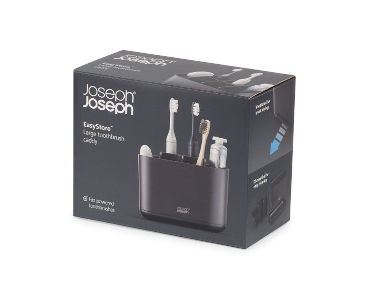 Joseph Joseph Easystore Large Toothbrush Caddy - Black image 2