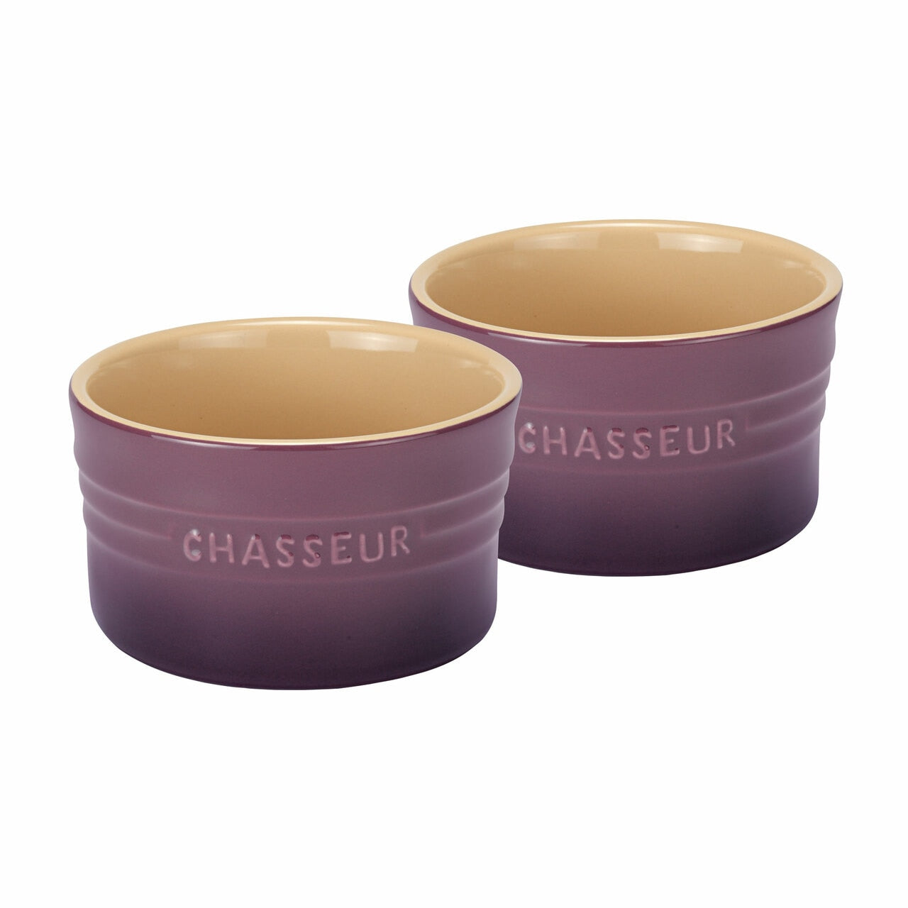 Chasseur Ramekin 9.5cm diam. x 5.6cm/250ml 2 Piece Set Plum image 0