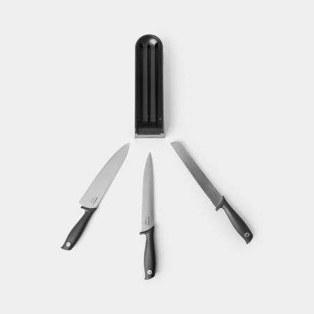 Brabantia Drawer Knife Block Plus Knives Tasty+ - Dark Grey image 2