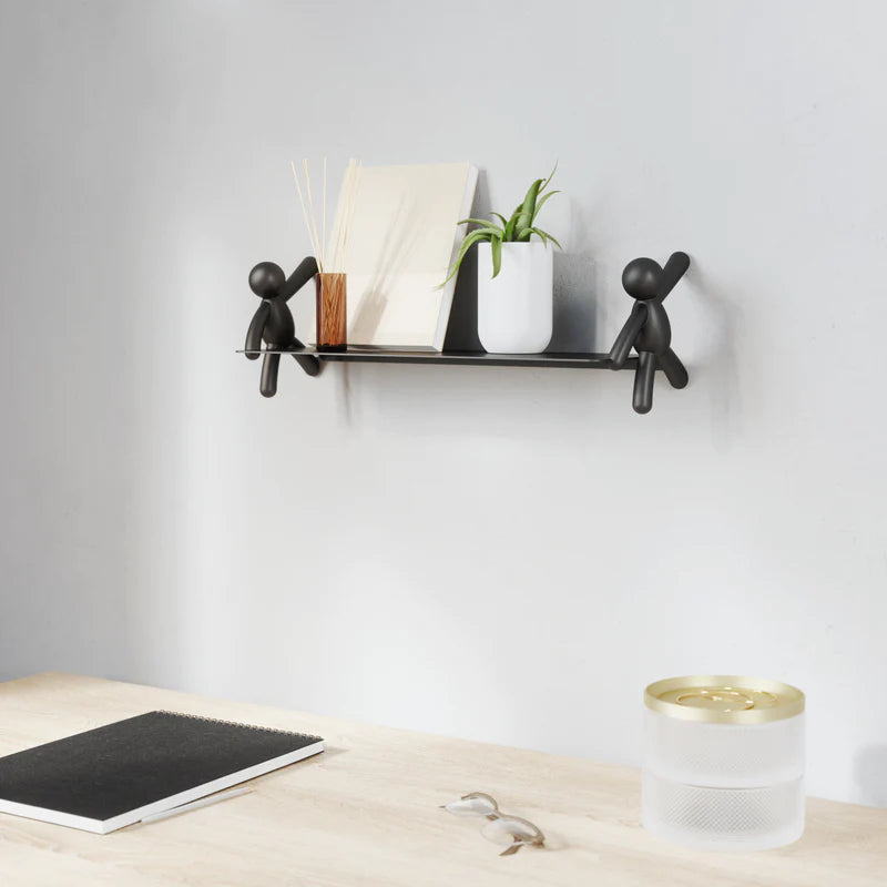 Umbra Buddy Floating Wall Shelf - Black image 1