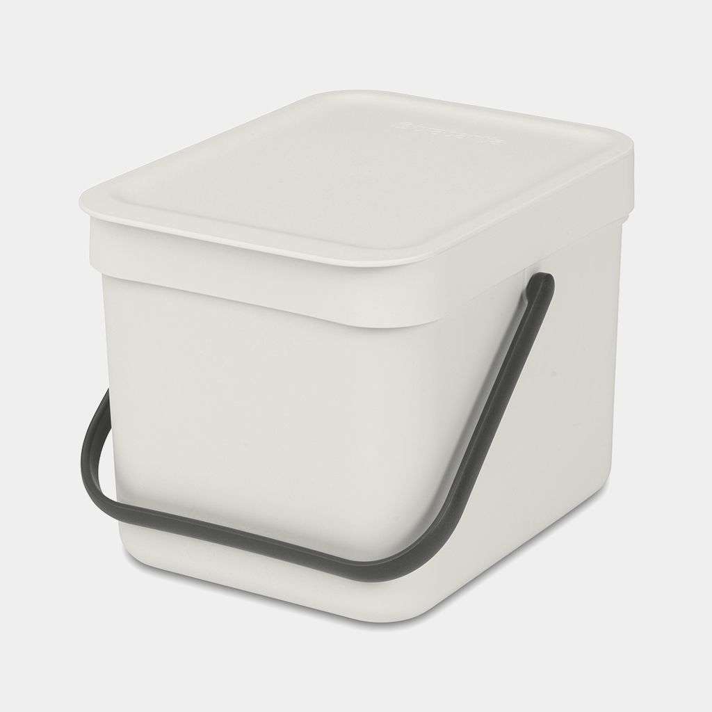 Brabantia Sort & Go Waste Bin 6 Litre - Light Grey image 0