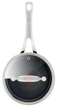 JAMIE OLIVER Cook's Classics Induction Non-stick Hard Anodised Saucepan 18cm/2.2L + Lid image 0