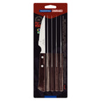 Tramontina Churrasco Steak Knife Spanish 6 Piece Set 11cm Brown Handles image 1