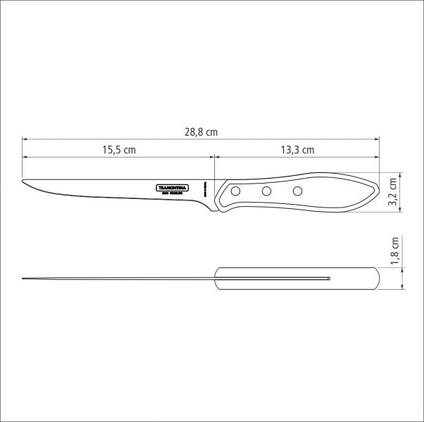 Tramontina Polywood Churrasco Fillet/Boning Knife 6" 16cm image 2