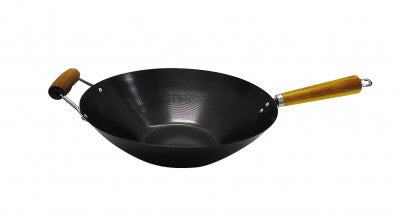 Cuisena Non-Stick Stir Fry Wok Acacia With Side Handle - 35Cm image 0