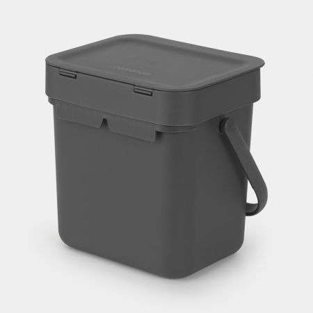 Brabantia Sort & Go Waste Bin 3 Litre - Grey image 3