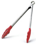 Cuisipro Silicone Tongs with Teeth 24cm Red image 0