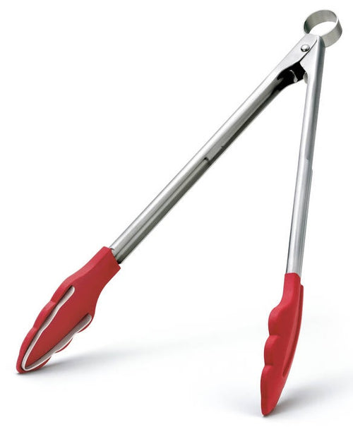 Cuisipro Silicone Tongs with Teeth 24cm Red image 0