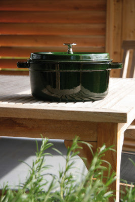 Staub Round Cocotte - 24cm Basil Green image 2