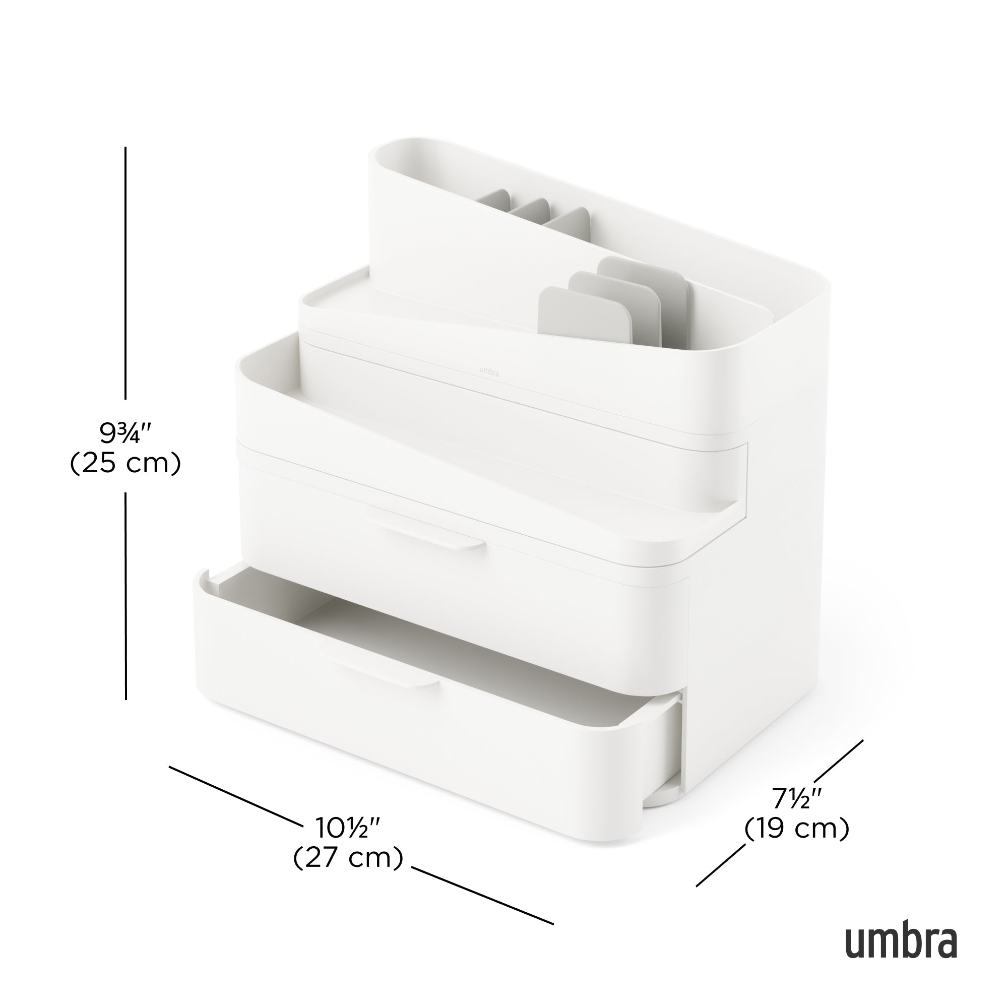 Umbra Glam Organiser - Large - White/Grey image 5