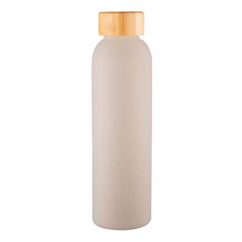 Avanti Velvet Coated Glass Water Bottle - 550ml - Frosted Grey image 0