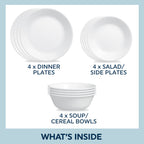 Winter Frost White Vitrelle 12pc Set image 4