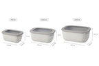 Cirqula Rectangle Large Set 3 Piece Nordic White image 2