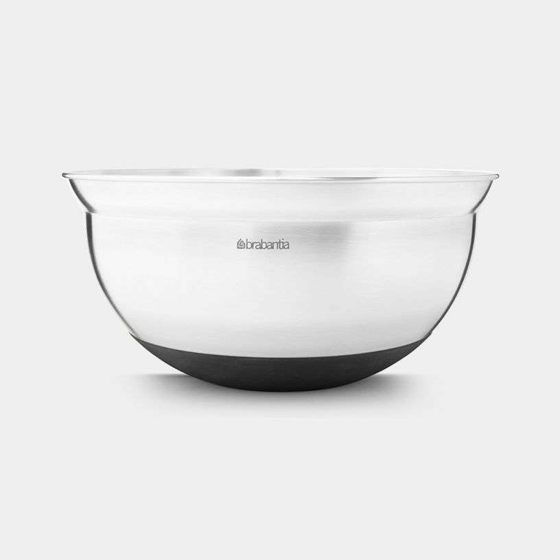 Brabantia Mixing Bowl 3.0 Litre - Matt Steel / Black image 0