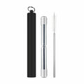 Avanti Telescopic Straw Wiith Silicone Tip - Black image 0