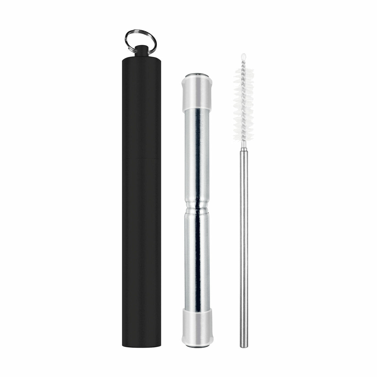 Avanti Telescopic Straw Wiith Silicone Tip - Black image 0