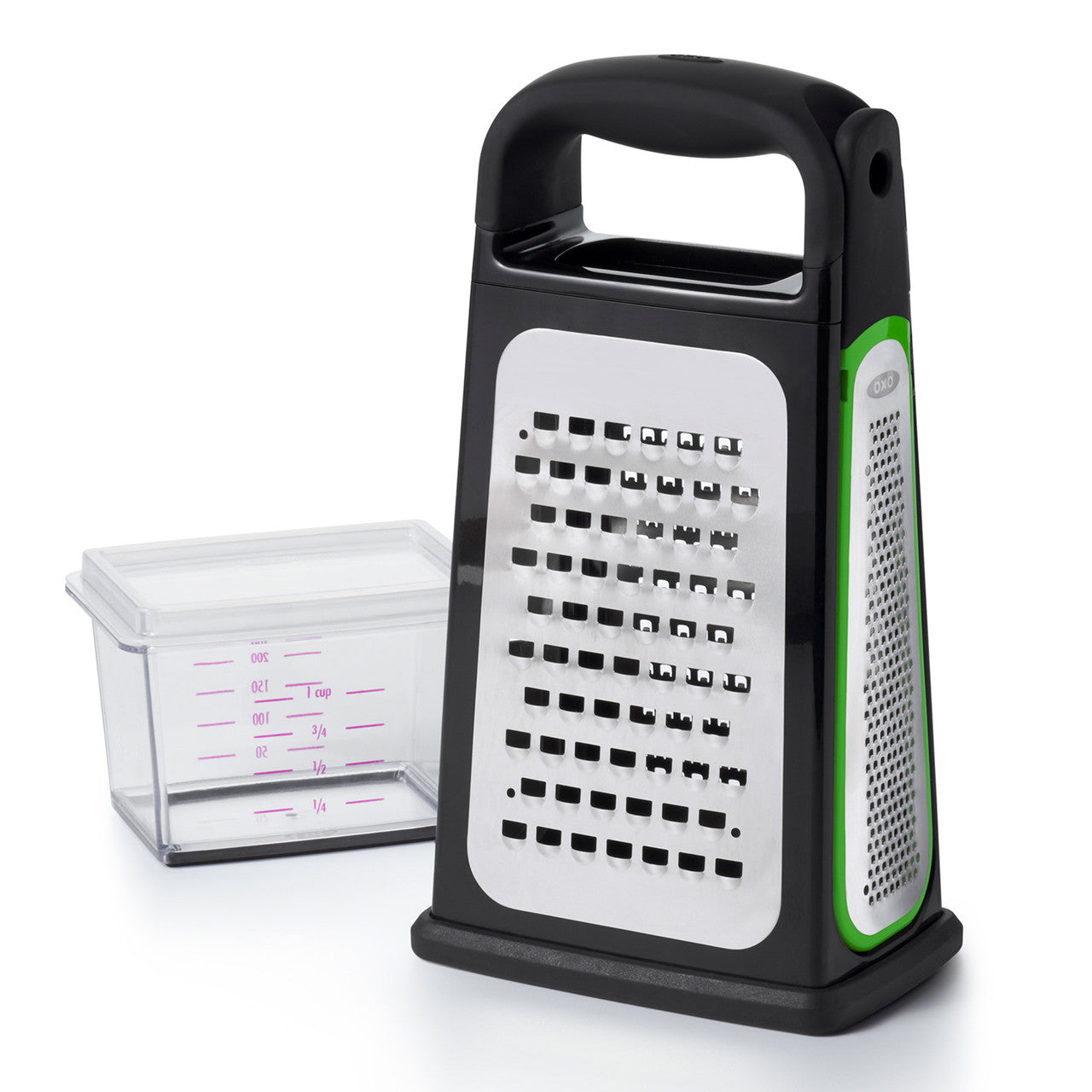 Oxo Etched Box Grater with Removable Zester image 2