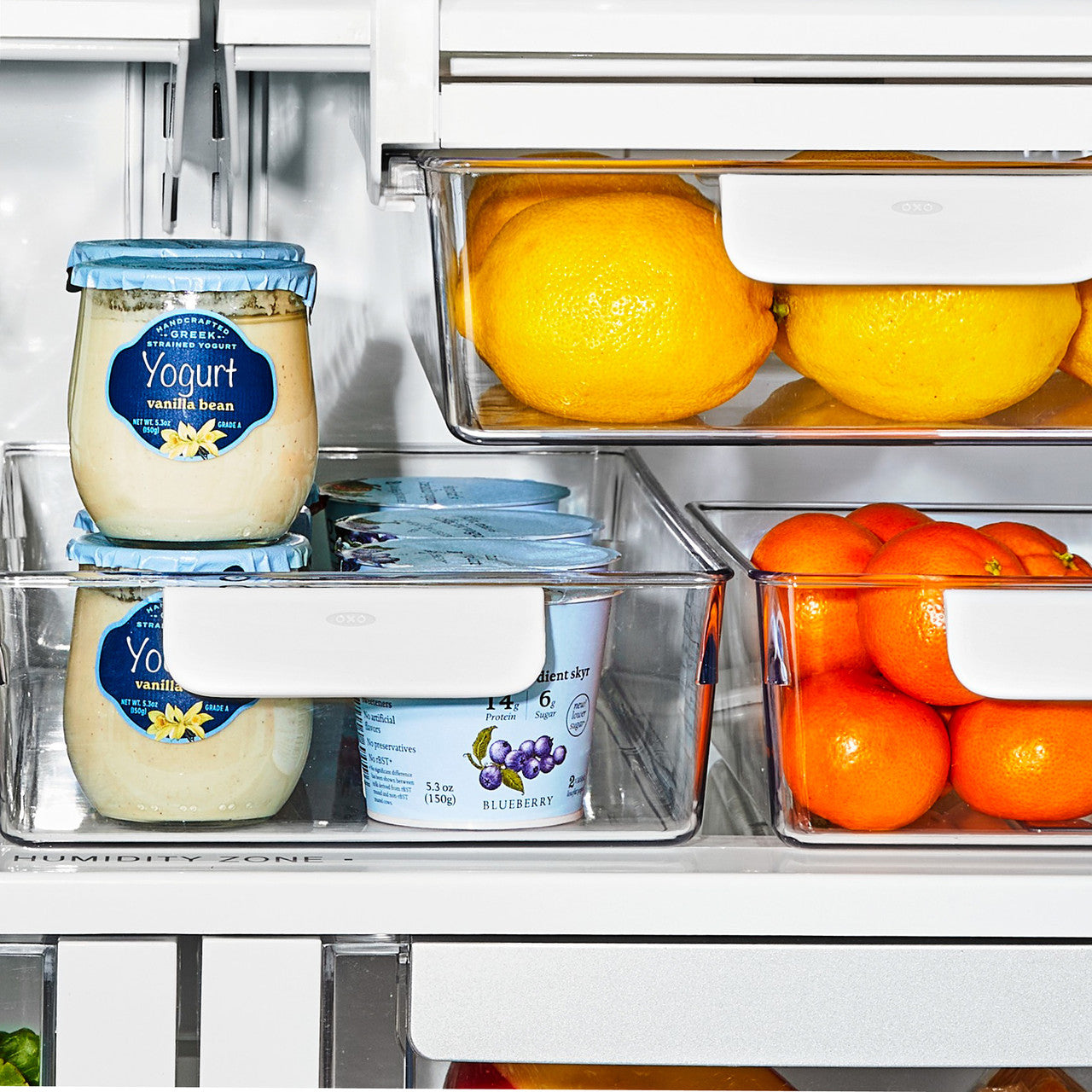 OXO 4-Piece Refrigerator Storage Bin Starter Set image 3