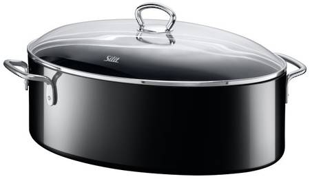 Nature Black Oval Roasting Pan 36Cm image 0