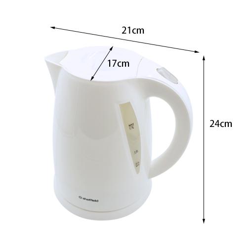 Sheffield 1.7L White Plastic Kettle image 4
