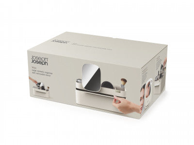 Joseph Joseph Viva Large cosmetic organiser with removable mirror - Shell image 1