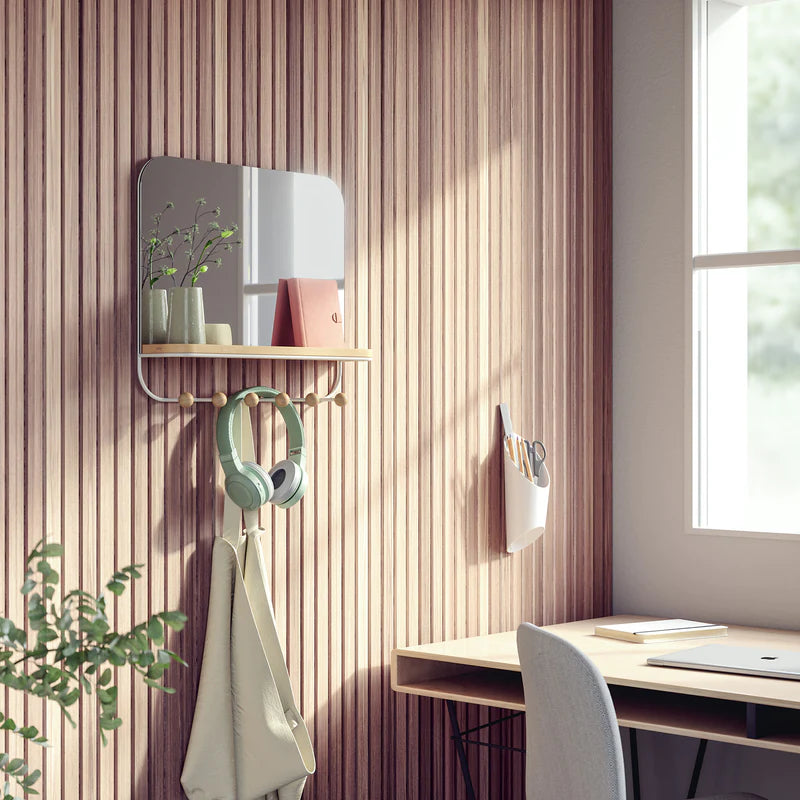 Umbra Estique Mirror with Hooks image 2