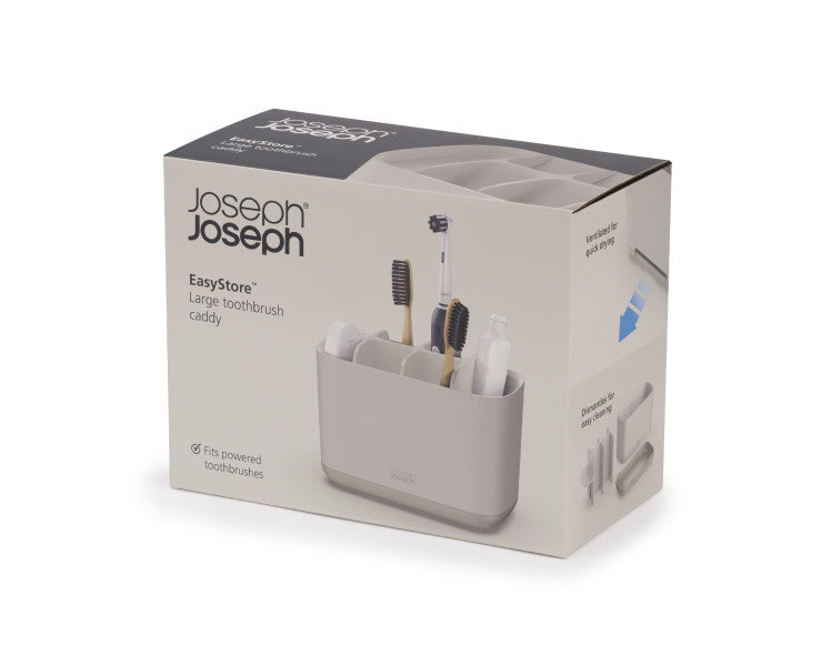 Joseph Joseph EasyStore Large Toothbrush Caddy - Ecru image 1