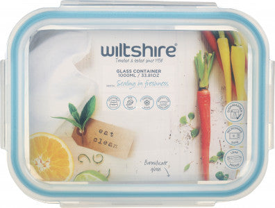 Wiltshire Rectangle Glass Container 1000ml image 1