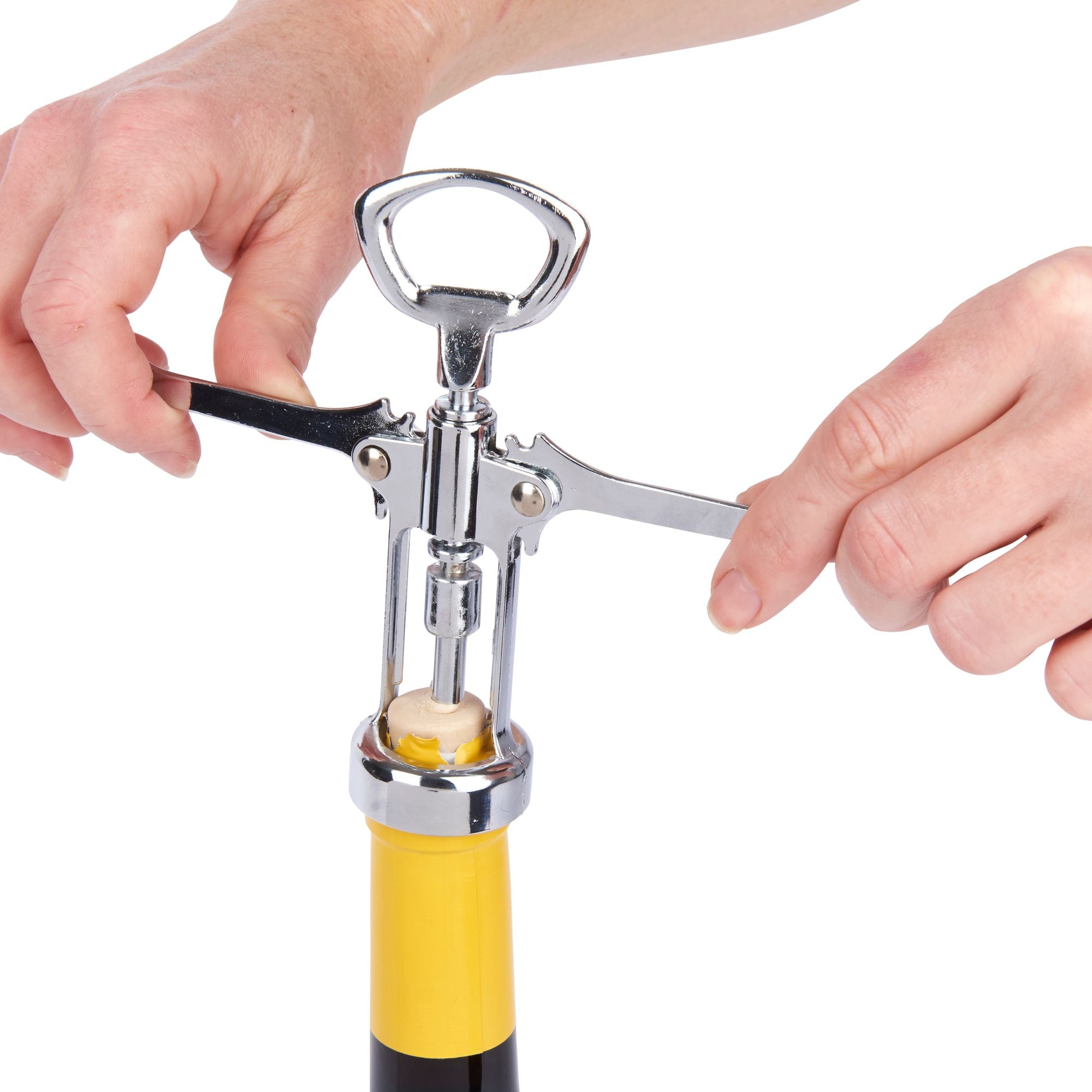 BarCraft Double Handled Chrome Wing Corkscrew image 4