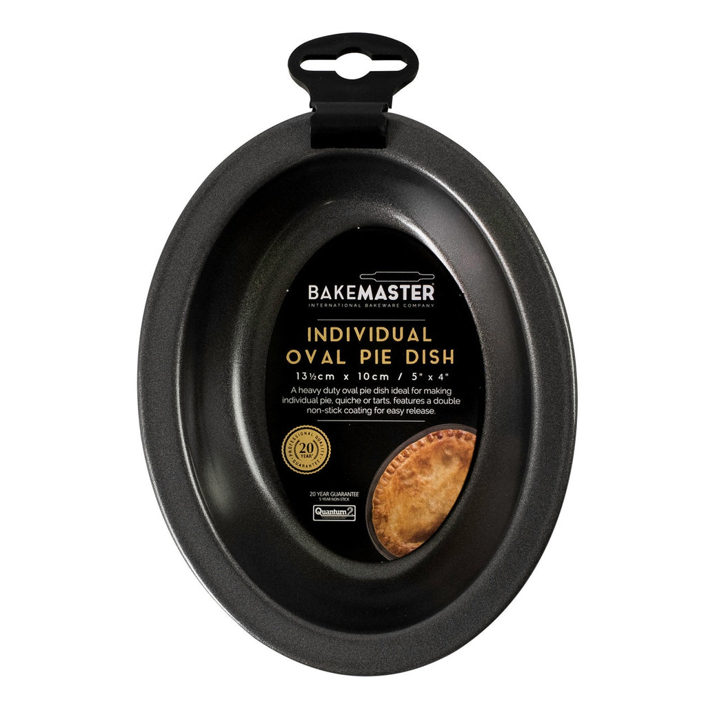 Bakemaster Individual Oval Pie Dish, 13.5 X 10 X 3Cm - Non-Stick image 2