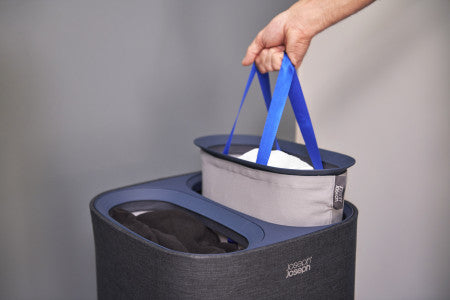 Joseph Joseph Tota 60-litre Laundry Separation Basket - Carbon Black image 4