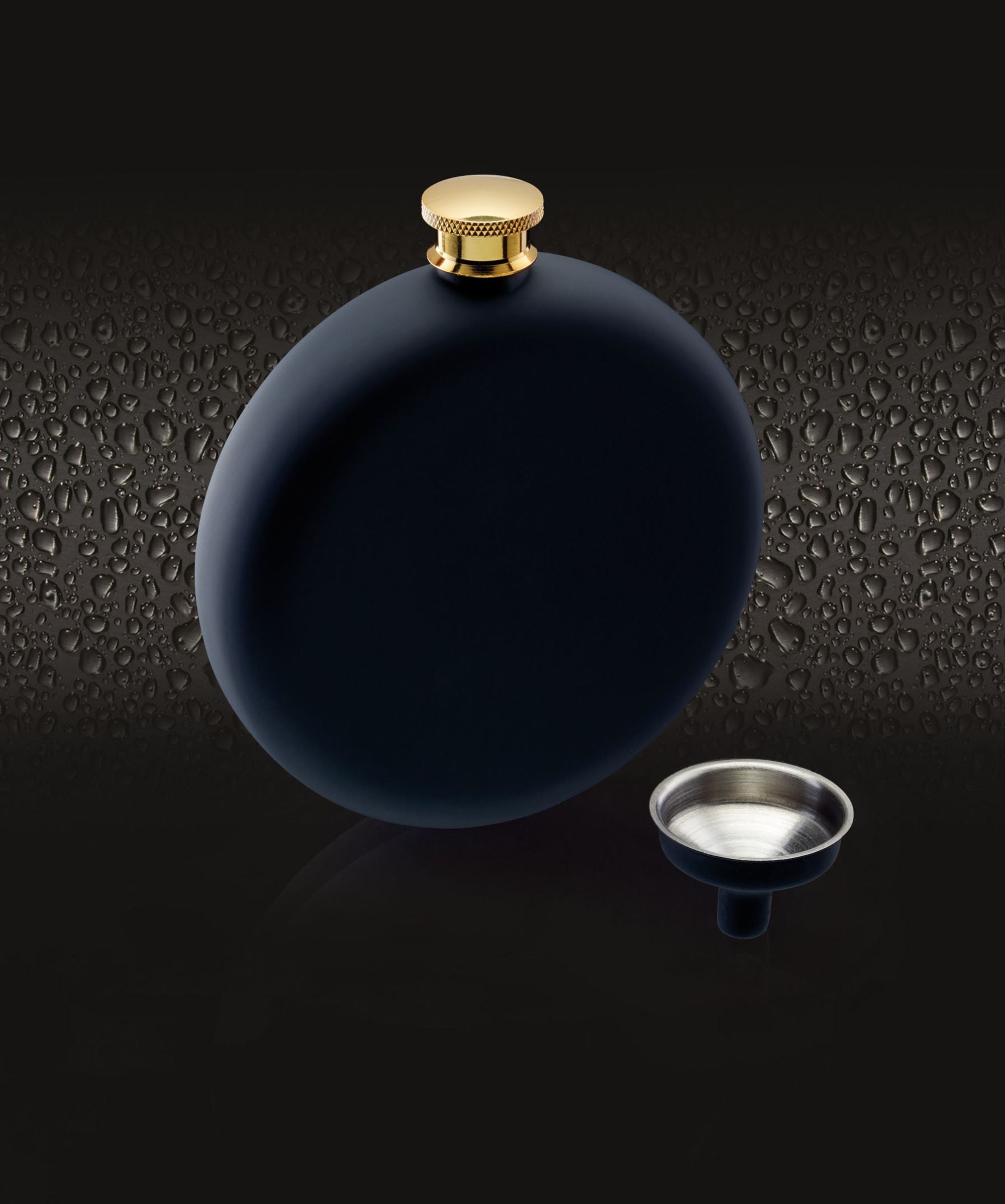 BarCraft Stainless Steel Soft Touch 350ml Hip Flask image 2