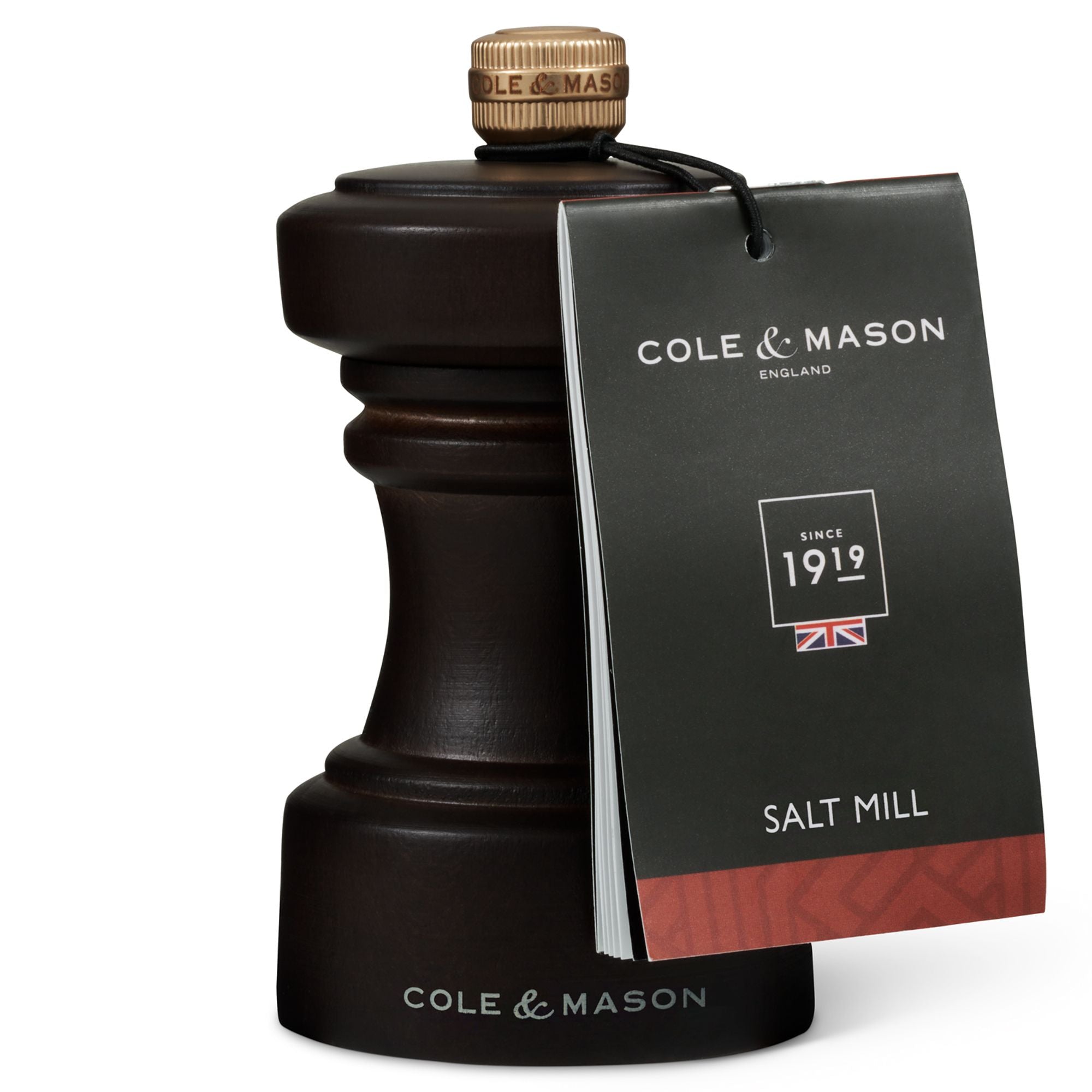 Hoxton Chocolate Wood Salt Mill 104mm image 4