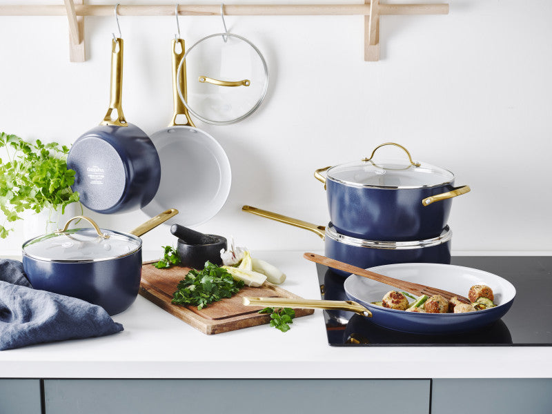 GreenPan Padova Navy Blue Covered Saucepan 18cm/2L image 3