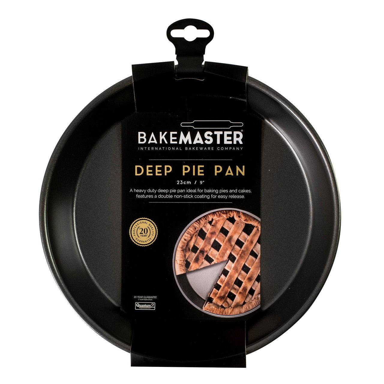 Bakemaster Rnd Deep Pie/Cake Pan, 23? X 4.7Cm - Non-Stick image 2