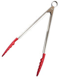 Cuisipro Silicone Tongs 24cm Red image 0
