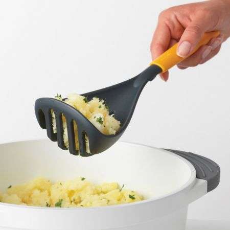 Brabantia Potato Masher Plus Spoon Tasty+ - Honey Yellow image 2