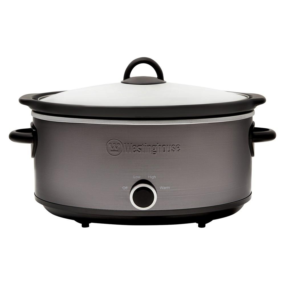 Westinghouse 3.5L Slow Cooker, Black Stainless Steel image 0