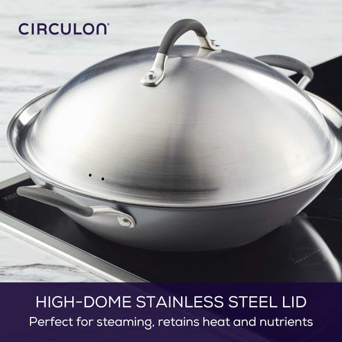 Circulon ScratchDefense A1 Nonstick Induction Covered Wok 36cm image 5