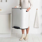 Brabantia Bo Pedal Bin 60 Litre - White image 3