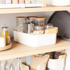 Umbra Bellwood Storage Bin - Large - White/Natural image 3
