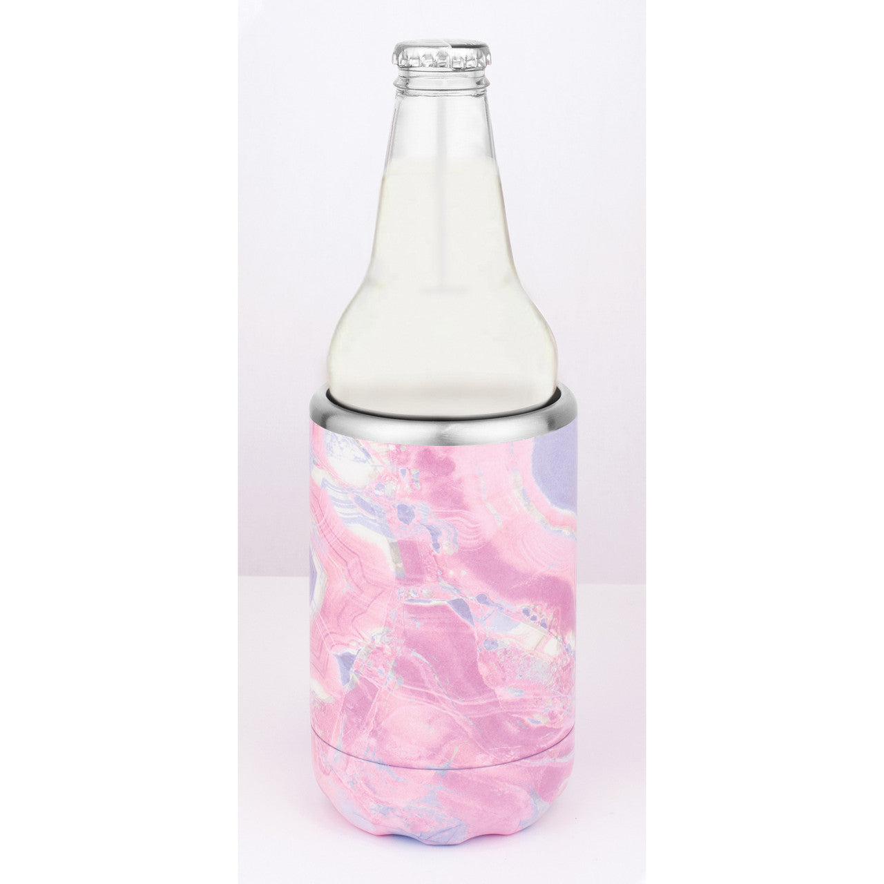 AVANTI CAN & STUBBIE HOLDER PINK MARBLE image 0