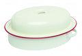 Wiltshire Enamel Oval Roaster with lid and red rim 3L image 0