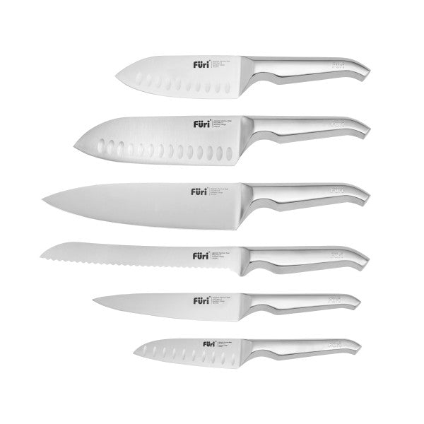 Furi Stone Knife Block Snow Terrazzo Set 7 Piece image 2