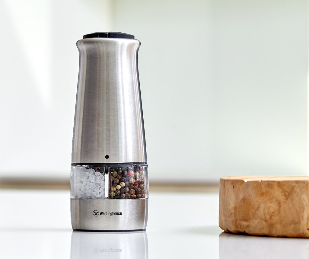 Westinghouse Salt And Pepper Mill, 2 In 1, Electric image 1