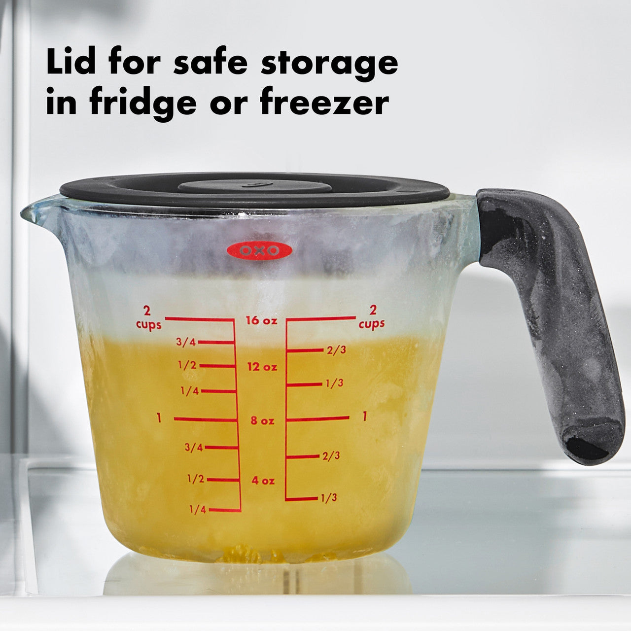 Oxo Good Grips Glass Measuring Cup with Lid - 2 Cup/ 500ml image 3