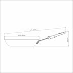 Tramontina Professional Aluminum Nonstick Restaurant Fry Pan 25cm - *Worlds Best image 3