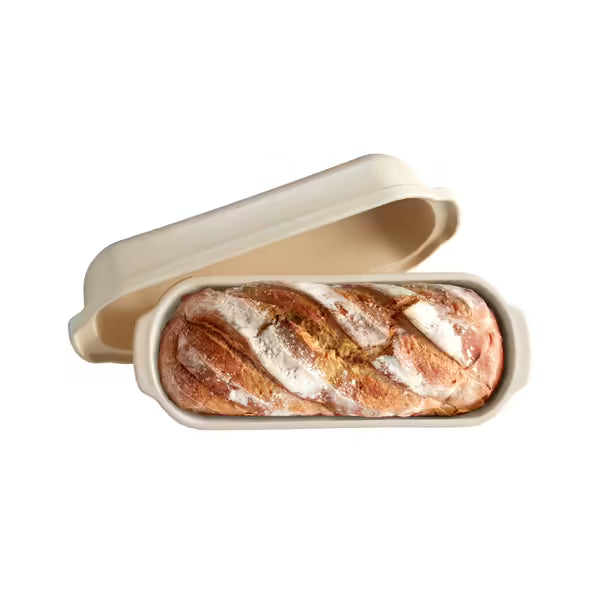 Emile Henry Extra Large Bread Loaf Baker Linen image 0