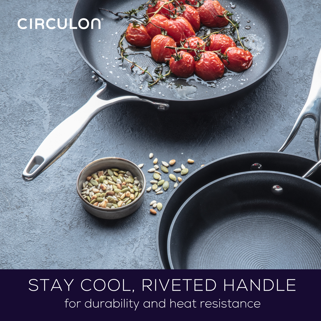 Circulon Style Nonstick Induction Skillet Triple Pack 21/25/28cm image 7