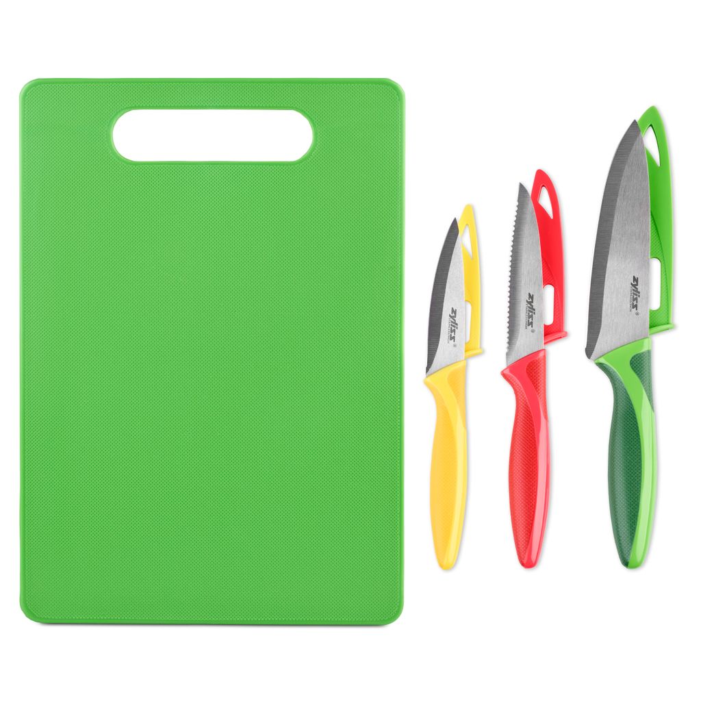 Zyliss Chopping Board & 3pc Knife Set image 2